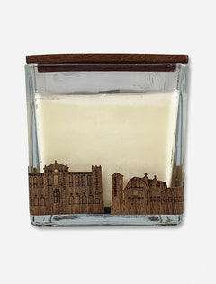 Texas Tech Red Raiders "Wooden Etched University" 4x4 Candle