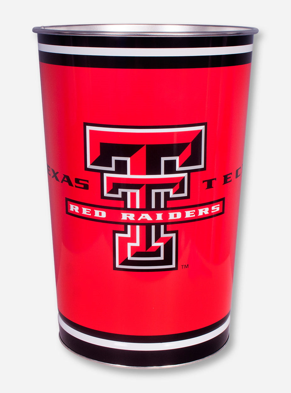 Texas Tech Red Wastebasket