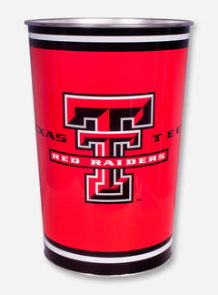 Texas Tech Red Wastebasket