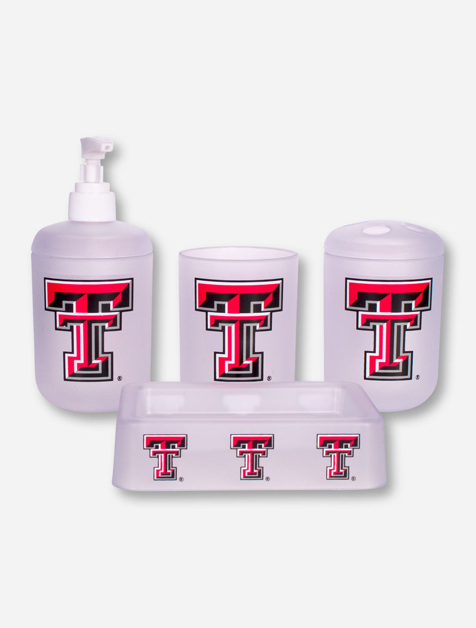 Texas Tech Double T 4 Piece Bathroom Set