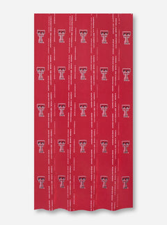 Texas Tech Double T Red Fabric Shower Curtain