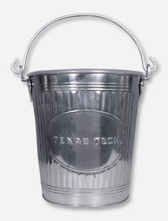 Texas Tech Metal Pail Wastebasket