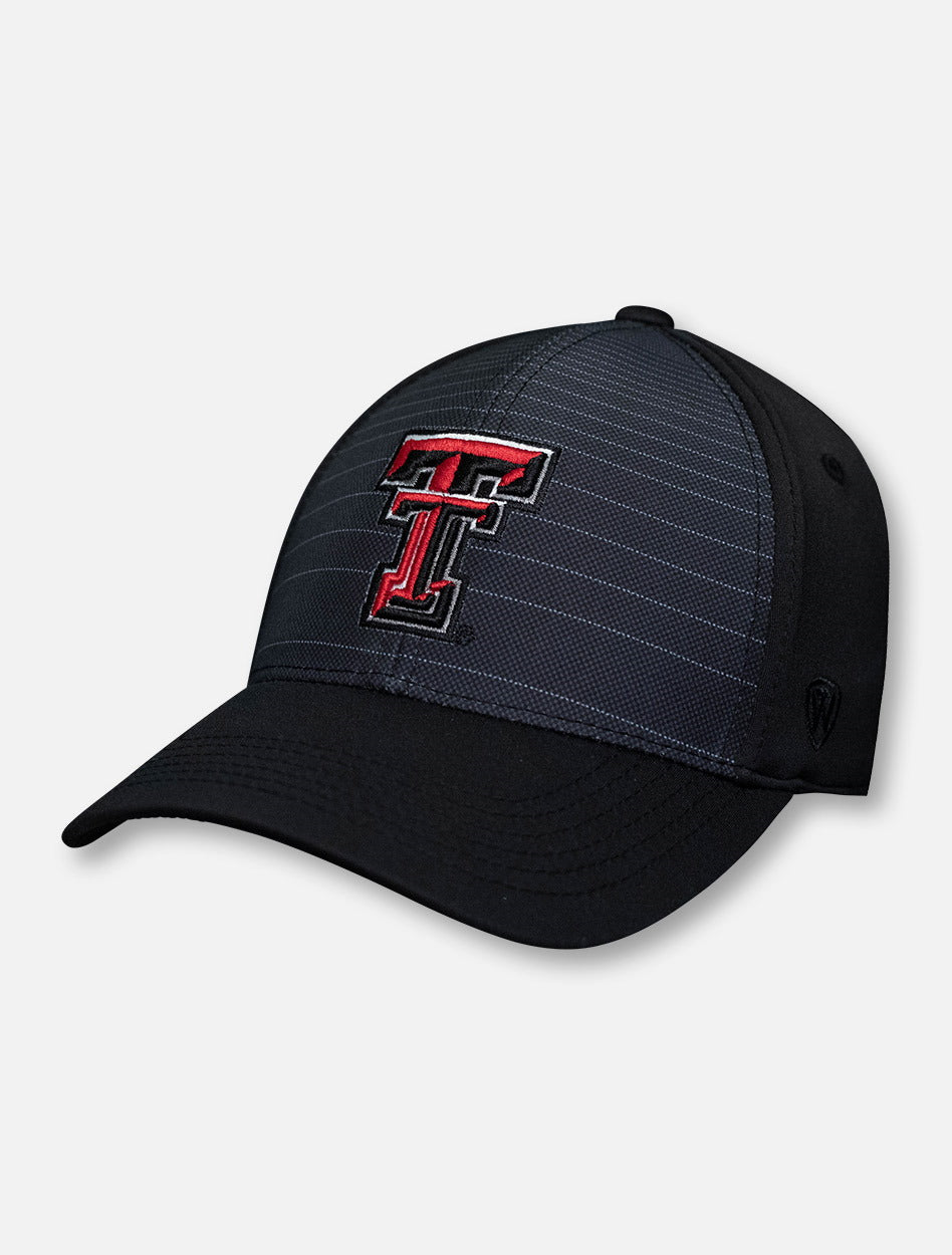 Top of the World Texas Tech Red Raiders Double T "McGavin" Black Stretch Fit Cap