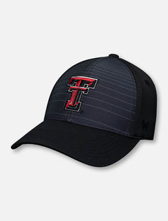 Top of the World Texas Tech Red Raiders Double T "McGavin" Black Stretch Fit Cap