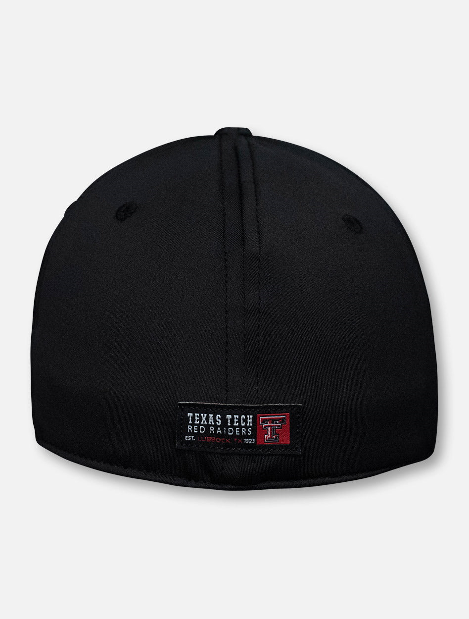 Top of the World Texas Tech Red Raiders Double T "McGavin" Black Stretch Fit Cap