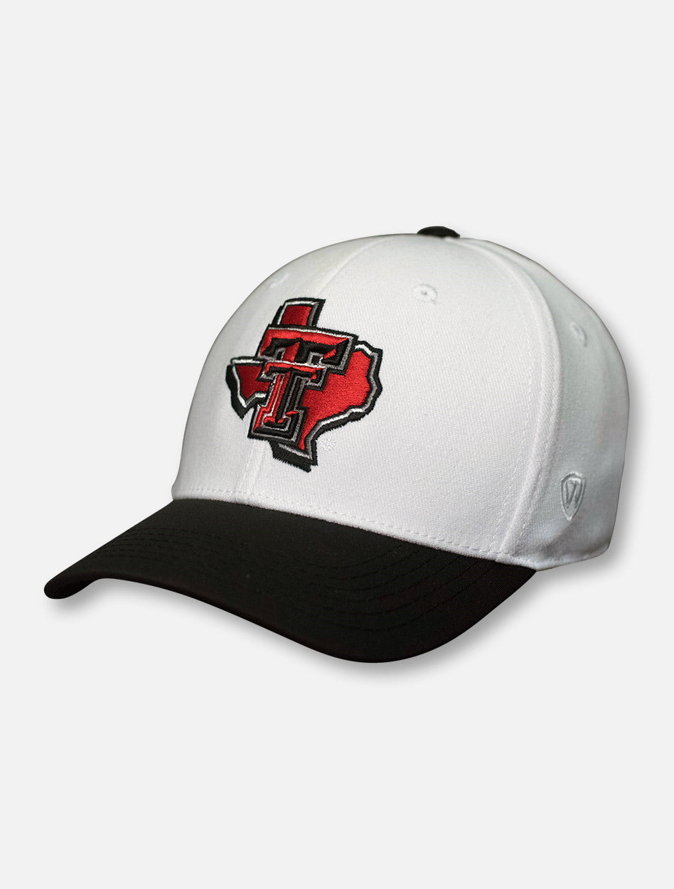Top of the World Texas Tech "Infield" Pride Logo White Fitted Cap