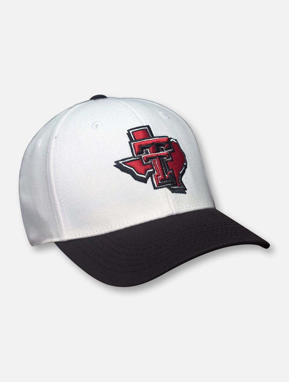 Top of the World Texas Tech "Infield" Pride Logo White Fitted Cap