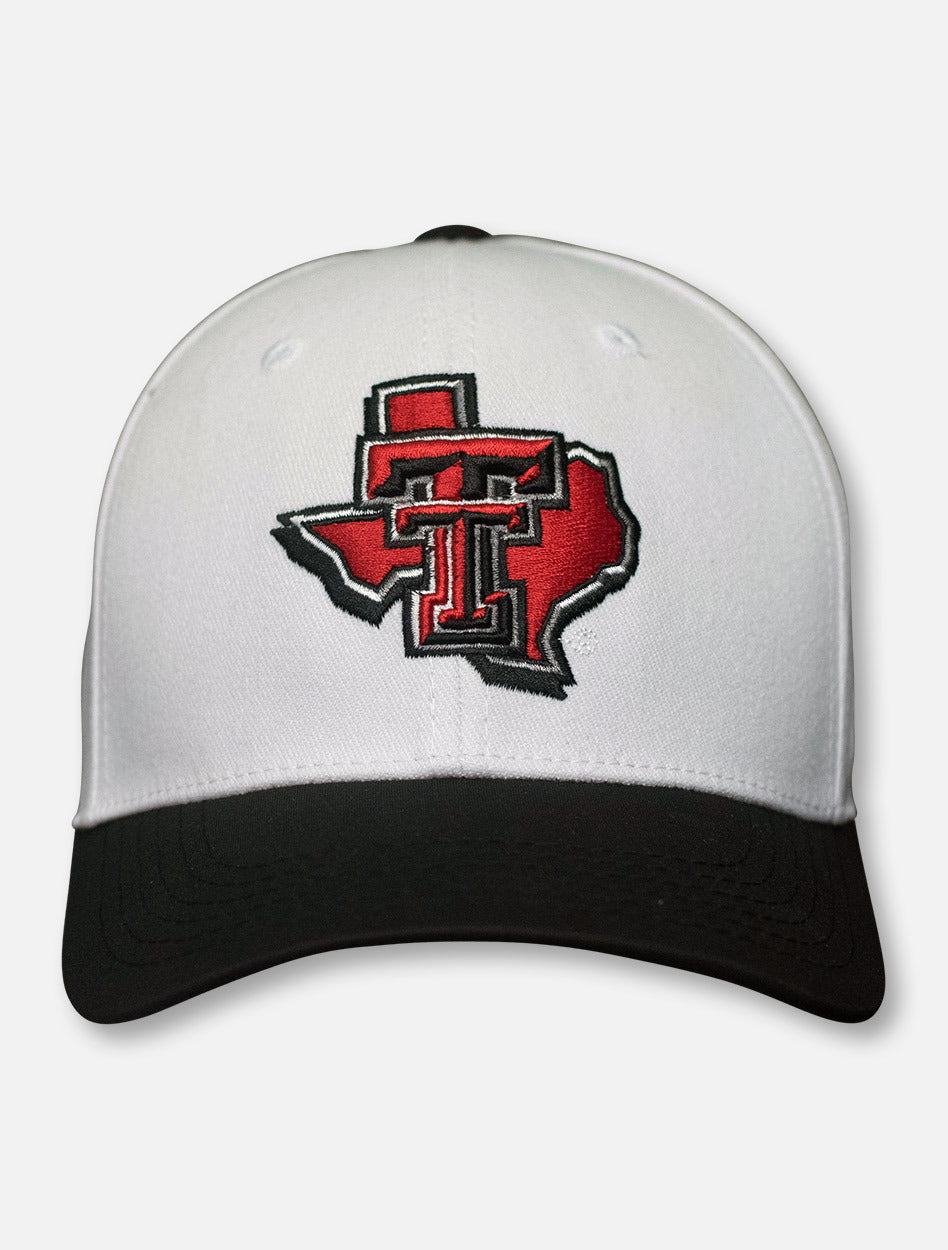 Top of the World Texas Tech "Infield" Pride Logo White Fitted Cap