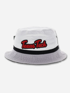 Texas Tech Red Raiders Script with Black Ribbon Bucket Hat