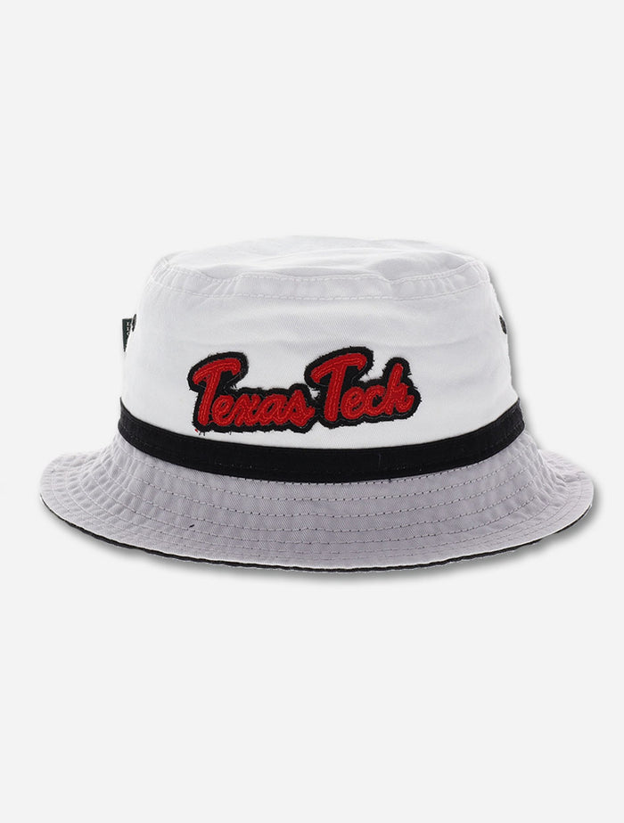 Texas Tech Red Raiders Script with Black Ribbon Bucket Hat