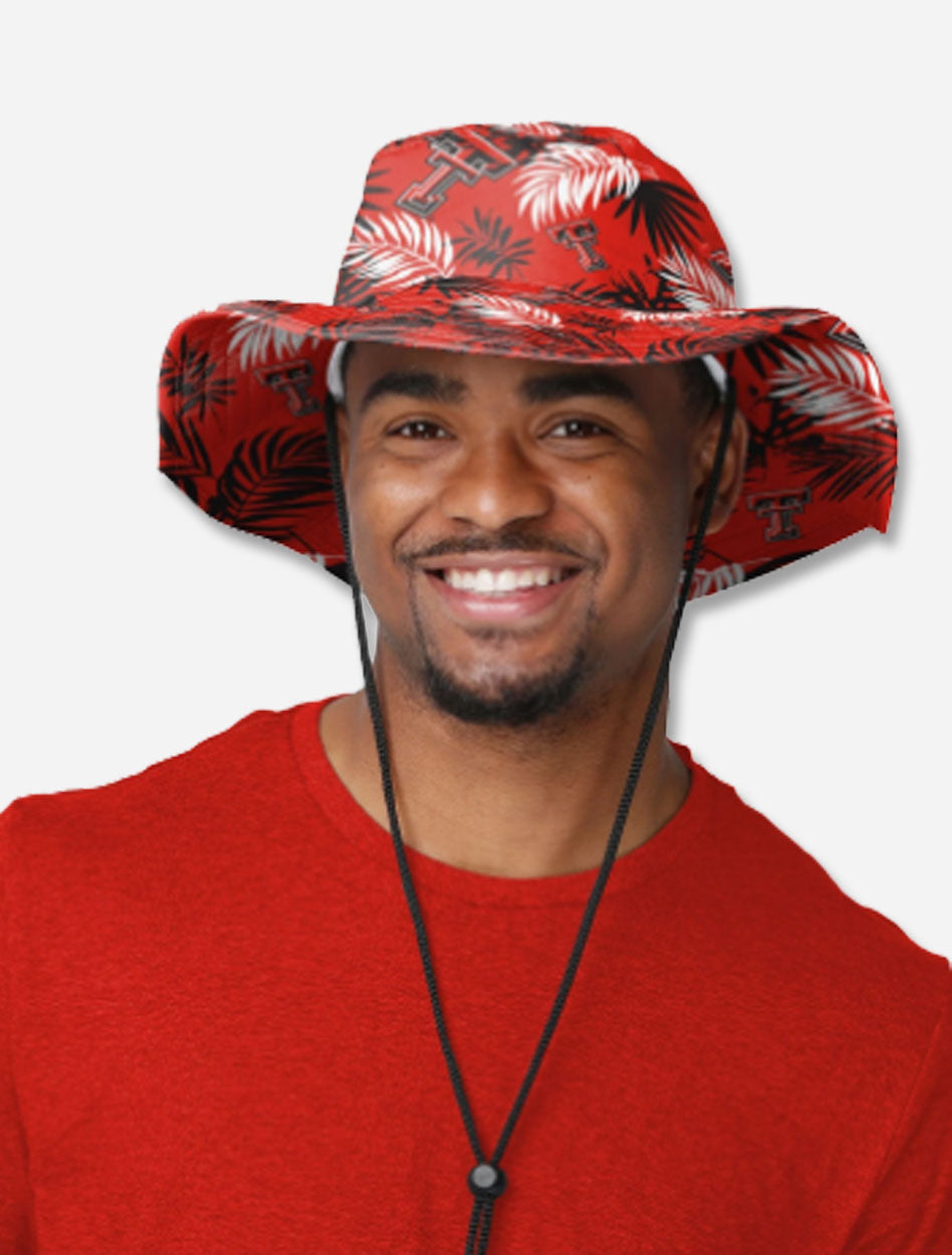 FOCO Texas Tech Red Raiders "Hawaiian Print" Boonie Hat