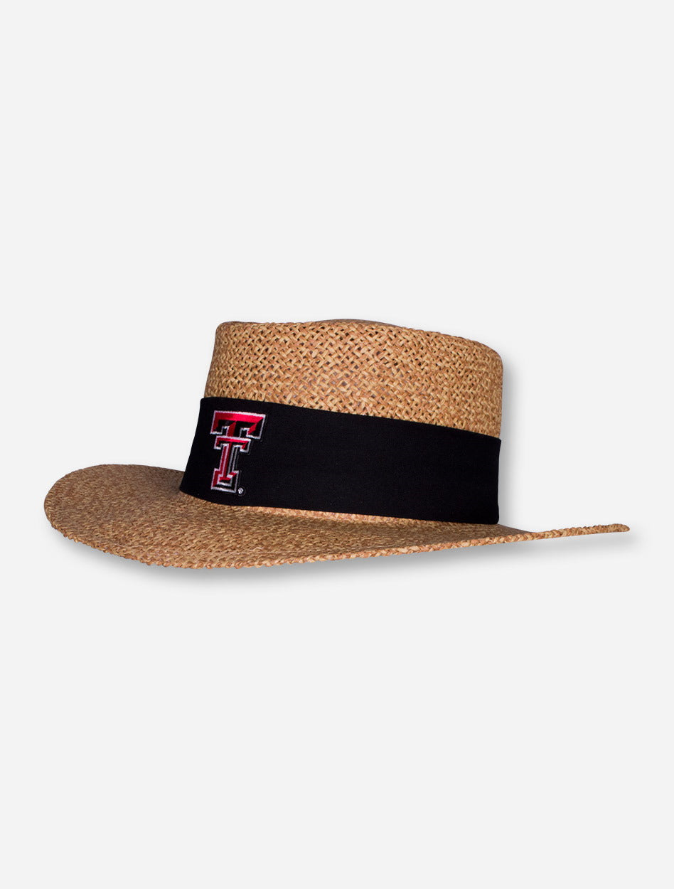 Texas Tech Double T Natural Twist Tournament Straw Hat