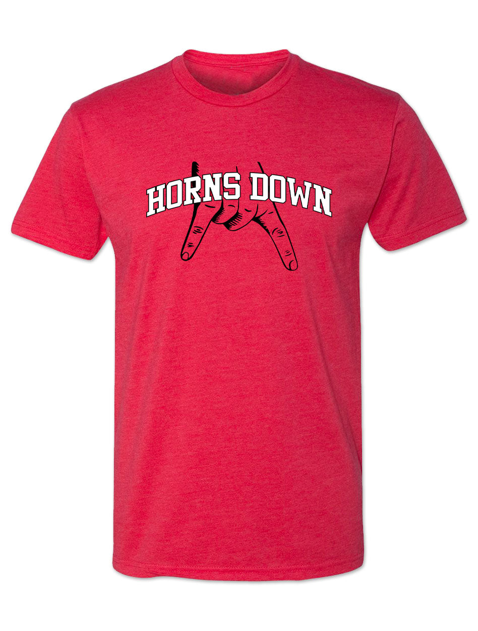 Texas Tech Vintage "Horns Down" Tri-Blend T-shirt