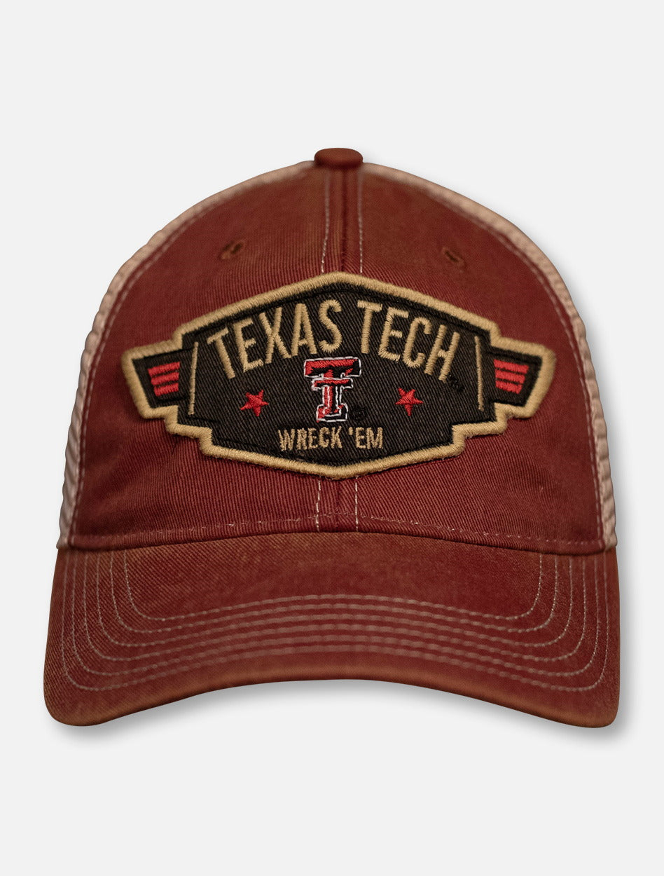 Legacy Texas Tech Red Raiders Double T " Stone Washed" Mesh Snapback Cap