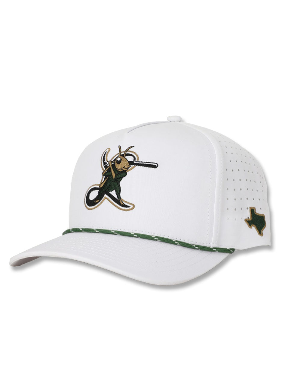 Lubbock "Crickets" Baseball White Corded Sport Snapback Cap