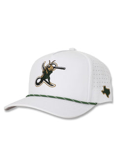 Lubbock "Crickets" Baseball White Corded Sport Snapback Cap
