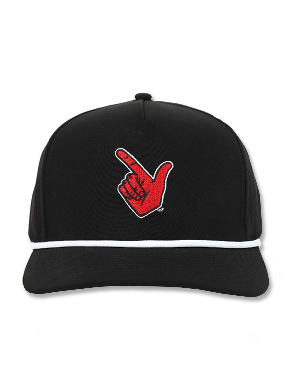 Dark Horse Texas Tech "Guns Up" Black Corded Sport Snapback Cap