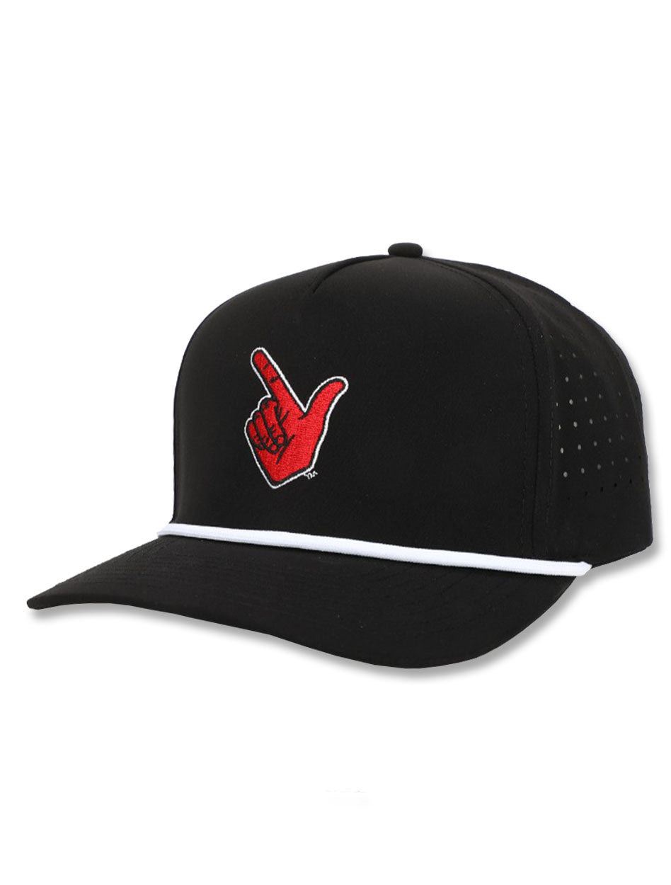 Dark Horse Texas Tech "Guns Up" Black Corded Sport Snapback Cap