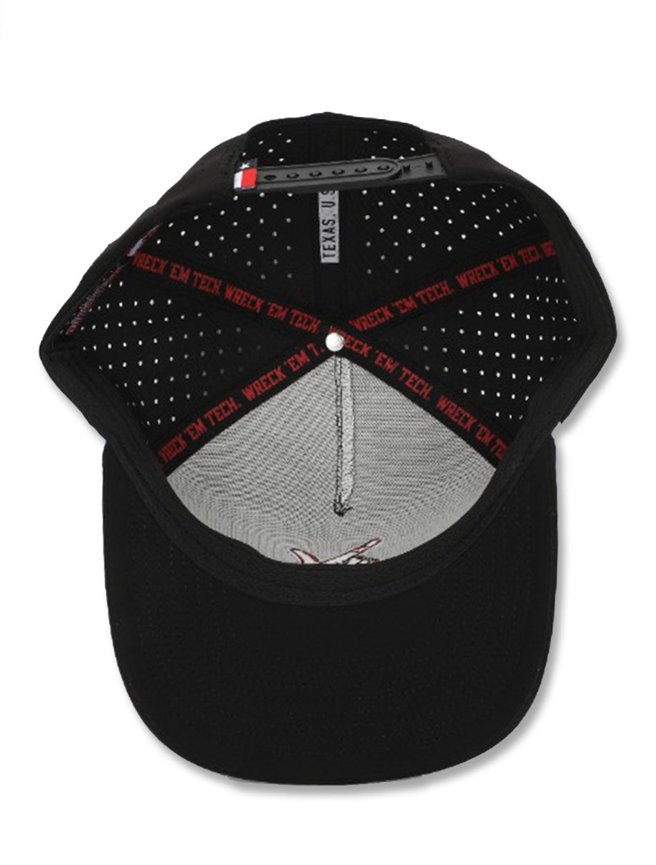 Dark Horse Texas Tech "Guns Up" Black Corded Sport Snapback Cap
