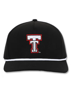 Dark Horse Texas Tech "Throwback" Black Corded Sport Snapback Cap