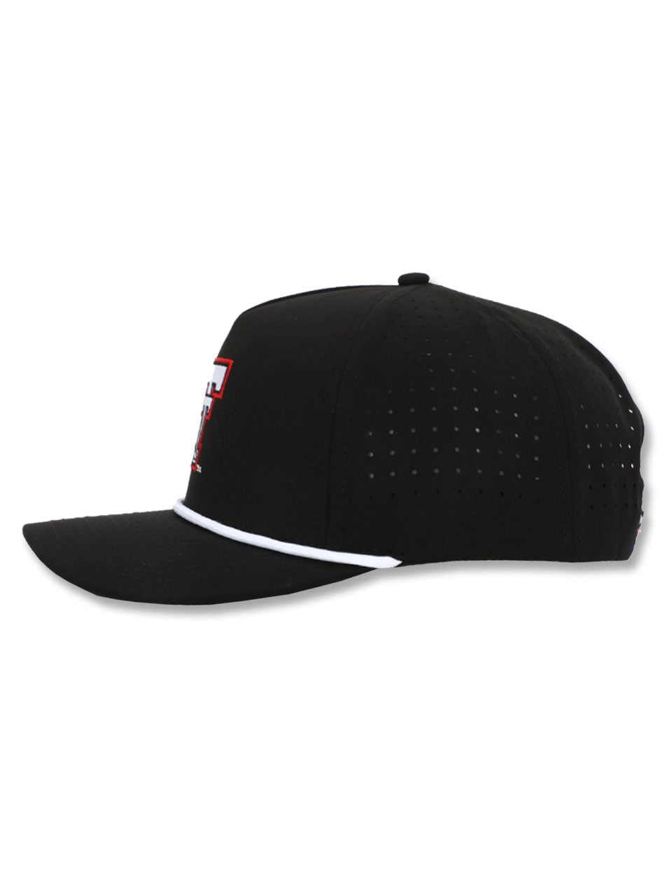 Dark Horse Texas Tech "Throwback" Black Corded Sport Snapback Cap