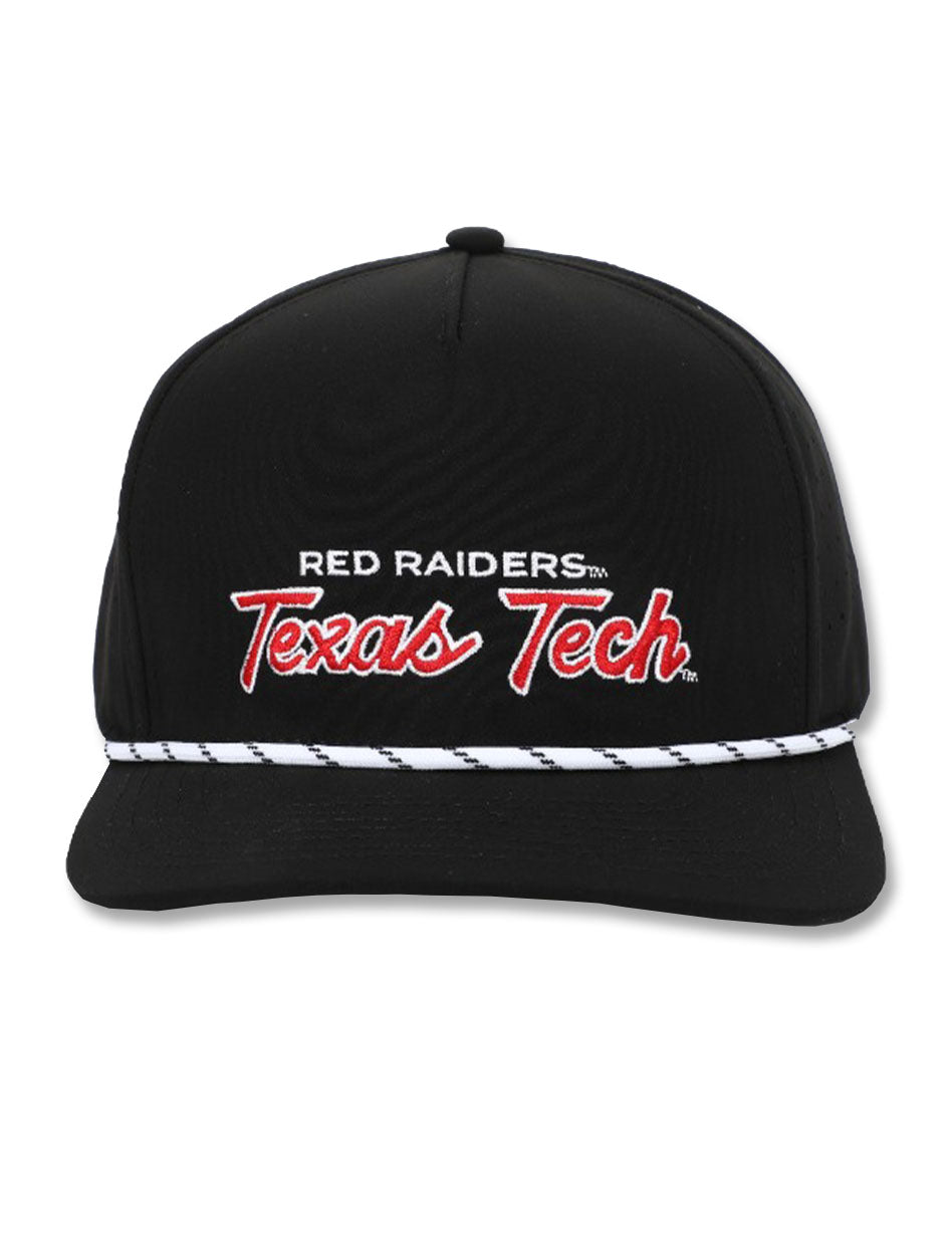 Dark Horse Texas Tech "SL Script" Black Corded Sport Snapback Cap