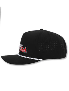 Dark Horse Texas Tech "SL Script" Black Corded Sport Snapback Cap