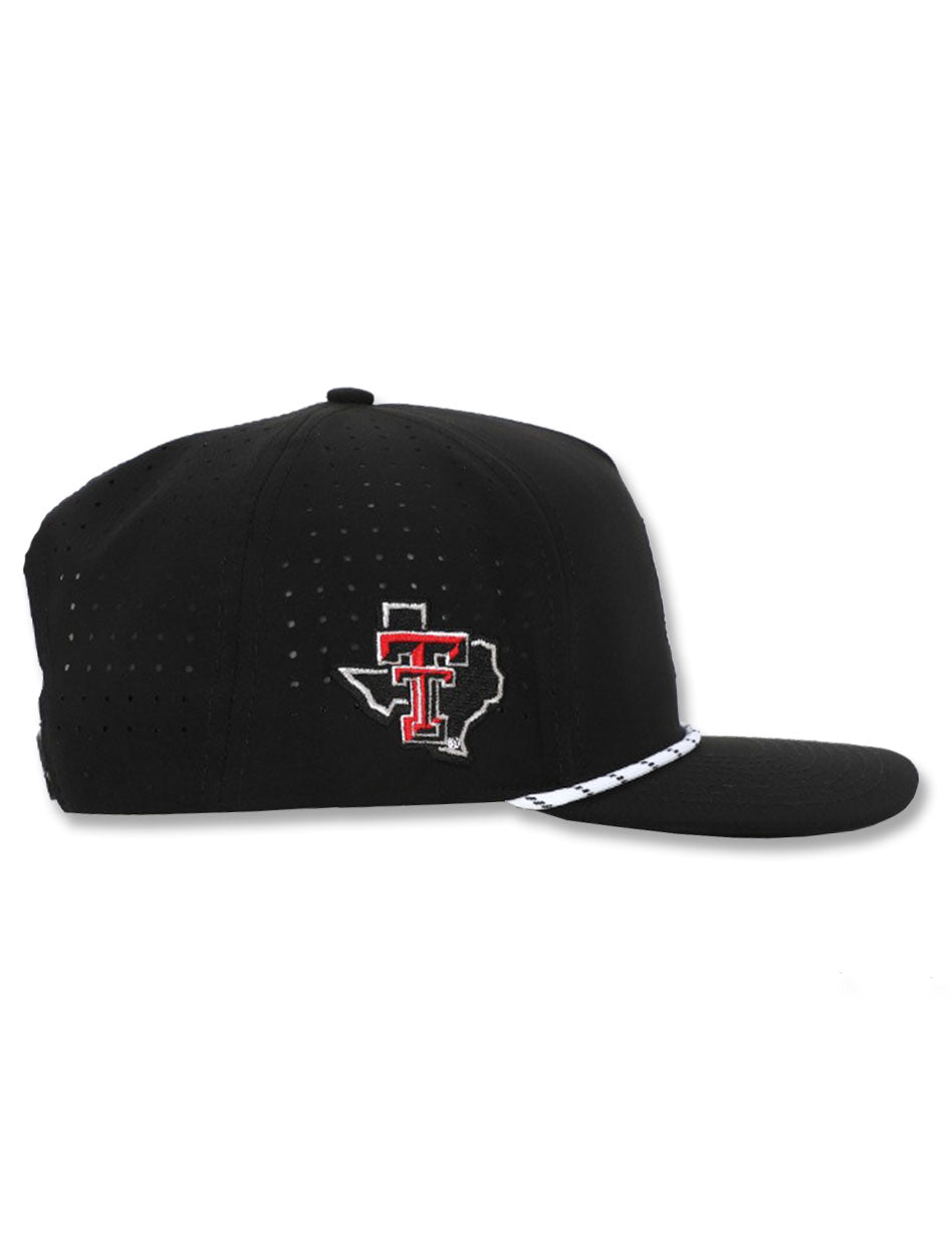 Dark Horse Texas Tech "PJM" Black Corded Sport Snapback Cap