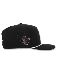 Dark Horse Texas Tech "PJM" Black Corded Sport Snapback Cap
