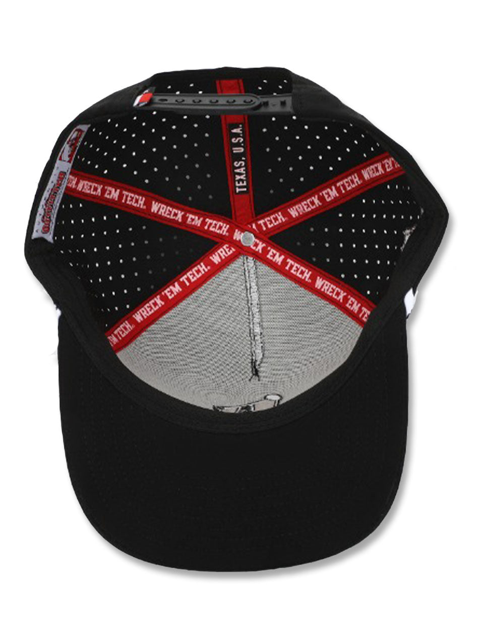 Dark Horse Texas Tech "PJM" Black Corded Sport Snapback Cap