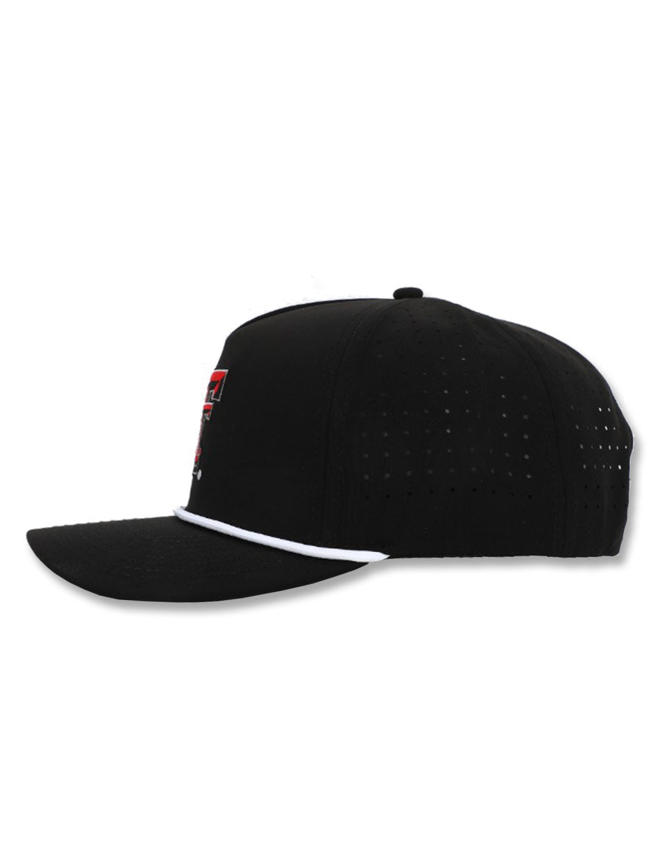 Dark Horse Texas Tech "Double T" Black Corded Sport Snapback Cap