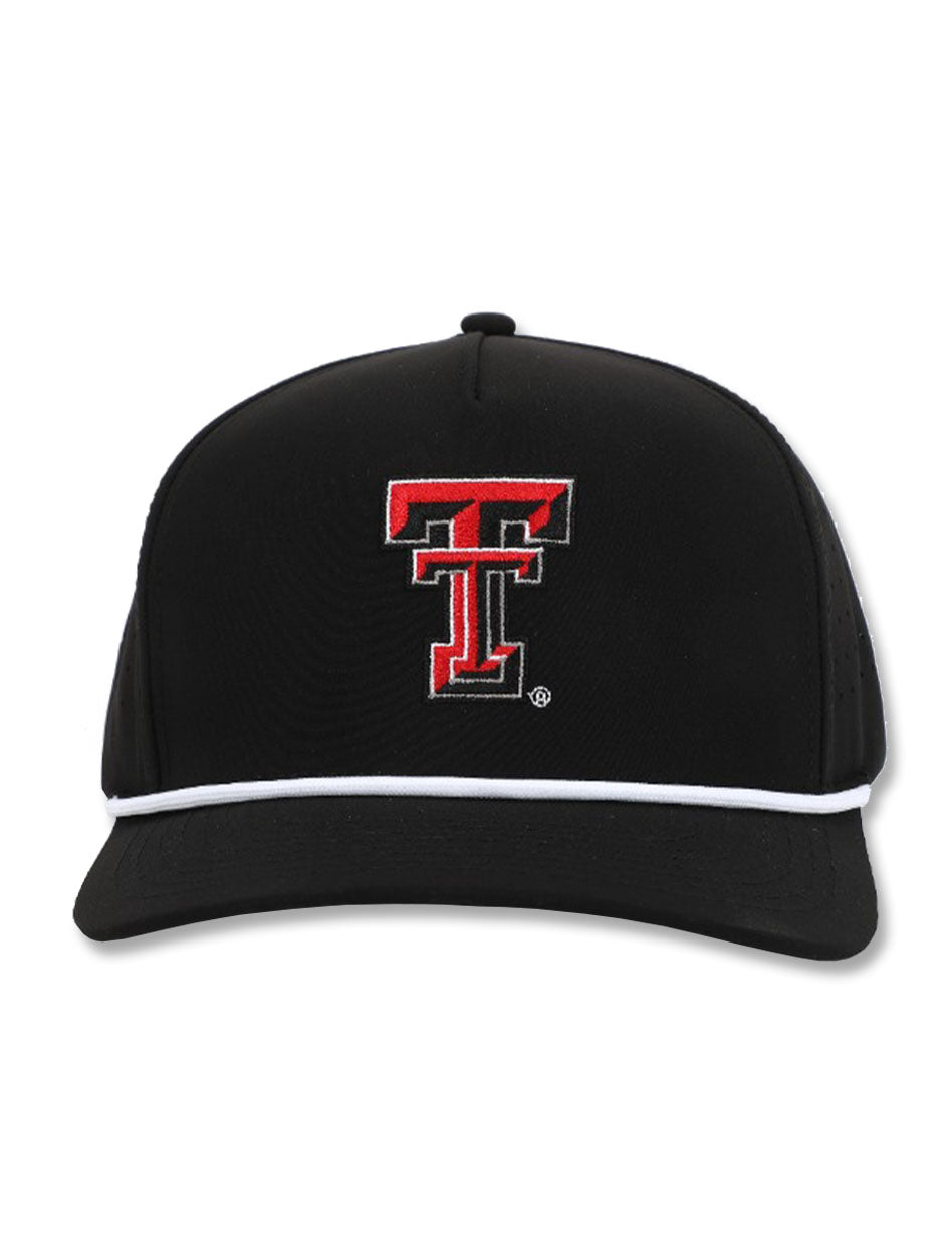 Dark Horse Texas Tech "Double T" Black Corded Sport Snapback Cap
