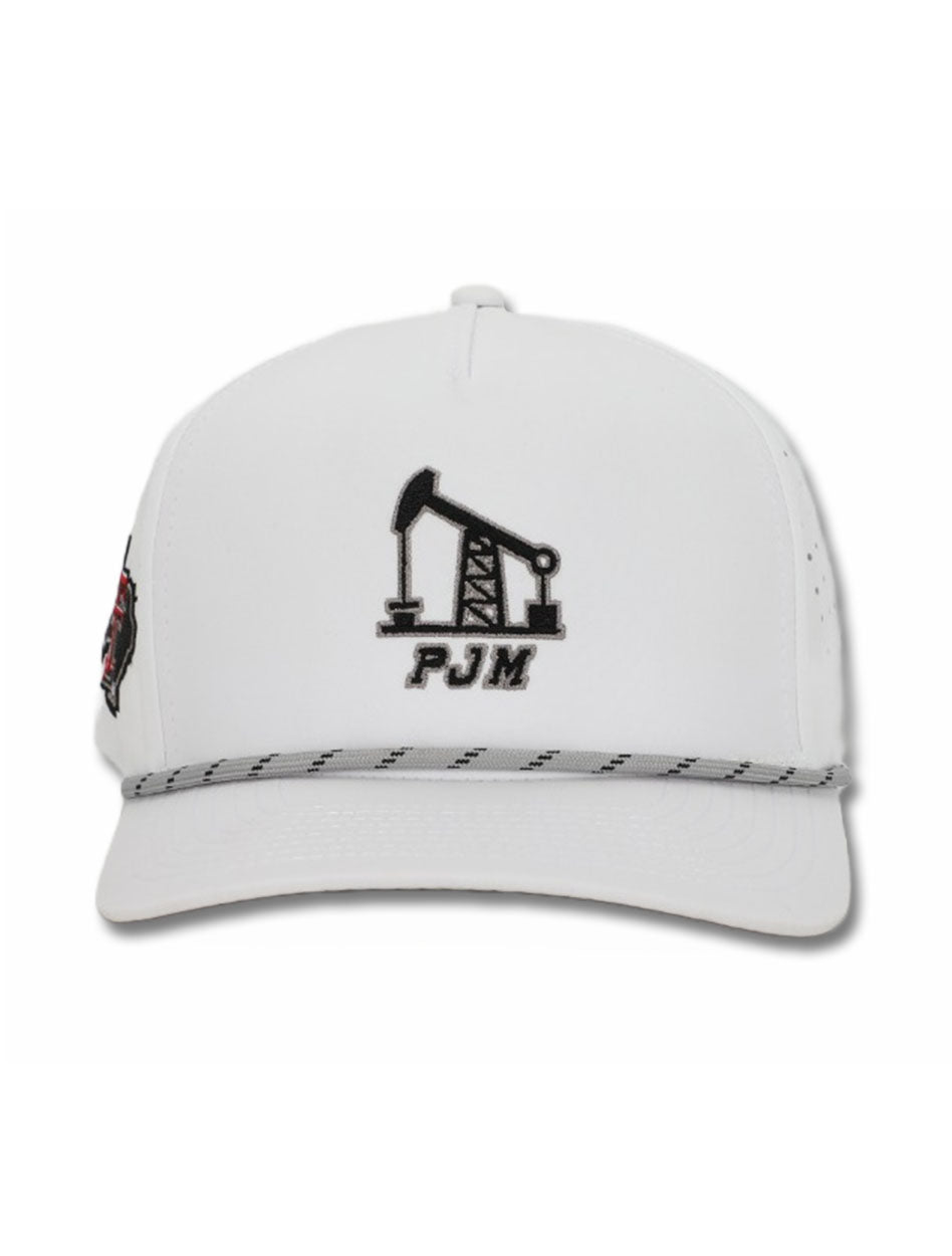 Dark Horse Texas Tech "PJM" White Corded Sport Snapback Cap
