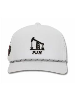 Dark Horse Texas Tech "PJM" White Corded Sport Snapback Cap