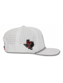 Dark Horse Texas Tech "PJM" White Corded Sport Snapback Cap