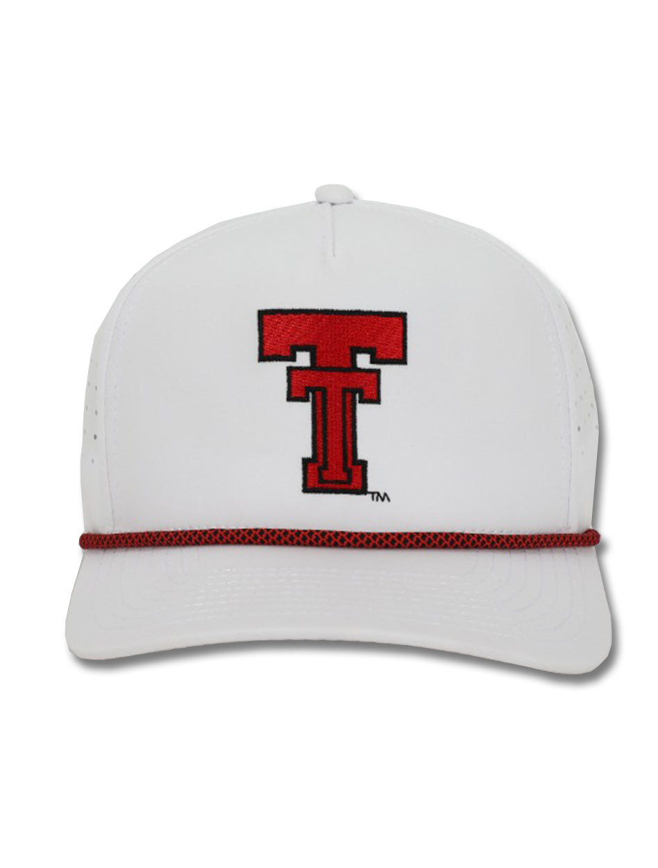 Dark Horse Texas Tech "Throwback" White Corded Sport Snapback Cap