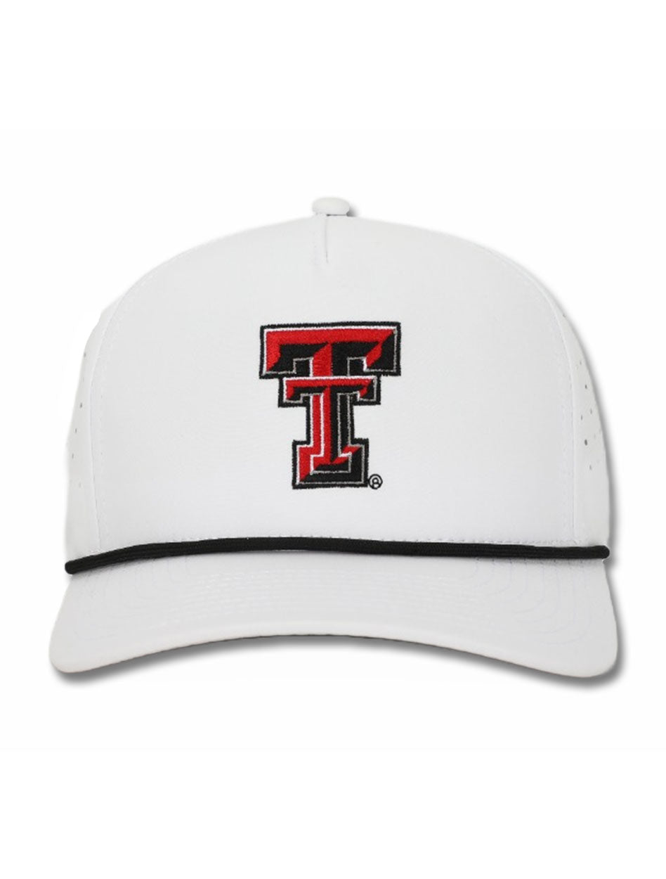 Dark Horse Texas Tech "Double T" White Corded Sport Snapback Cap