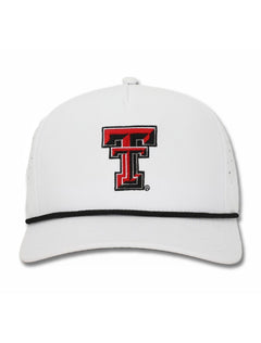 Dark Horse Texas Tech "Double T" White Corded Sport Snapback Cap