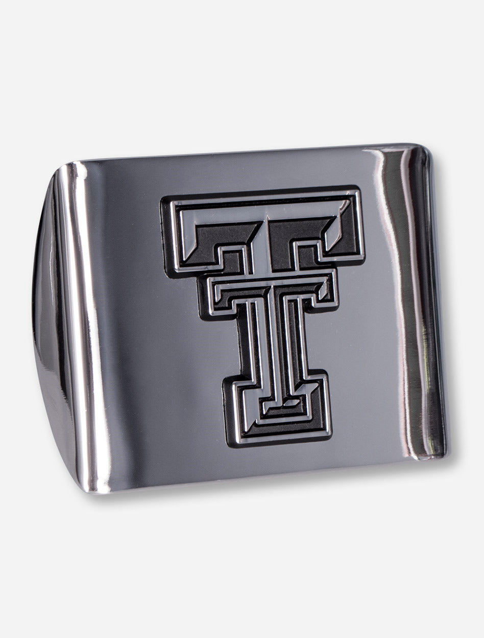 Texas Tech Chrome Plated Double T Hitch Cover