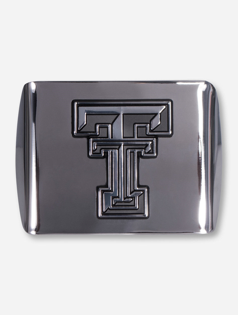 Texas Tech Chrome Plated Double T Hitch Cover