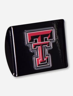 Texas Tech Full Color Double T on Black Hitch Cover