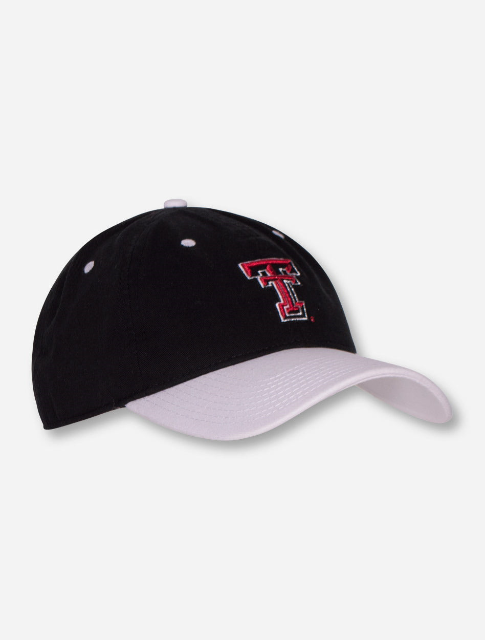 The Game Texas Tech Shimmer Double T Women's Black and White Adjustable Cap