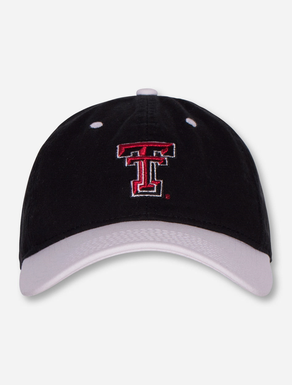 The Game Texas Tech Shimmer Double T Women's Black and White Adjustable Cap