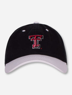 The Game Texas Tech Shimmer Double T Women's Black and White Adjustable Cap