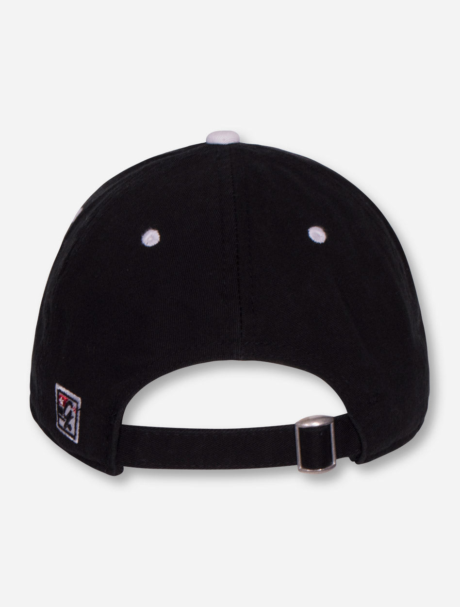 The Game Texas Tech Shimmer Double T Women's Black and White Adjustable Cap