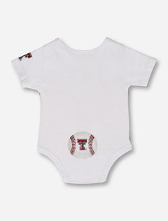 Arena Texas Tech Baseball Jersey Style INFANT White Onesie