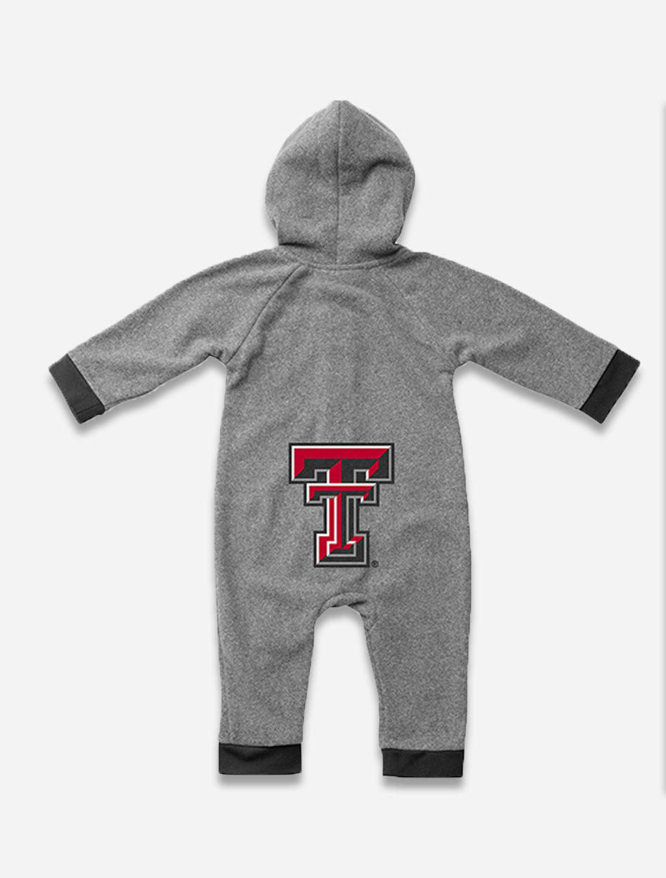Arena Texas Tech Red Raider "Boys Ready"INFANT Hooded Onesie Romper