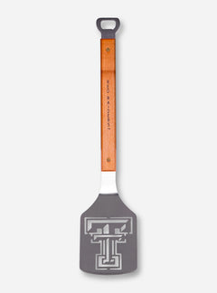 Texas Tech Red Raiders & Cutout Double T on Wood & Metal Spatula