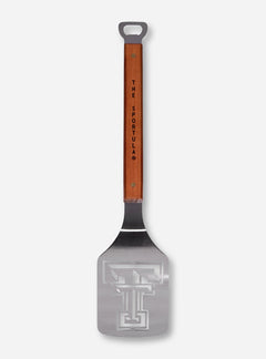 Texas Tech Red Raiders & Cutout Double T on Wood & Metal Spatula