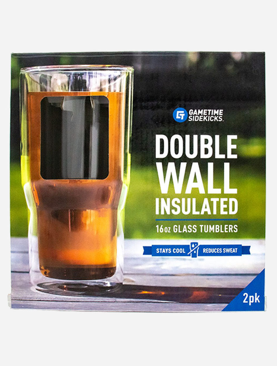 Texas Tech Double T Double Wall Insulated 16 oz Glass Tumblers 2 Pack